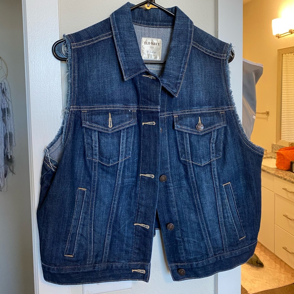 Old Navy XL Denim Vest